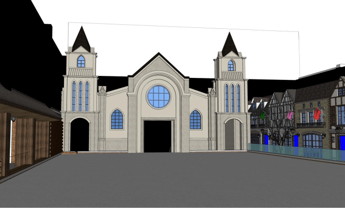 3D perspective of a snow facility